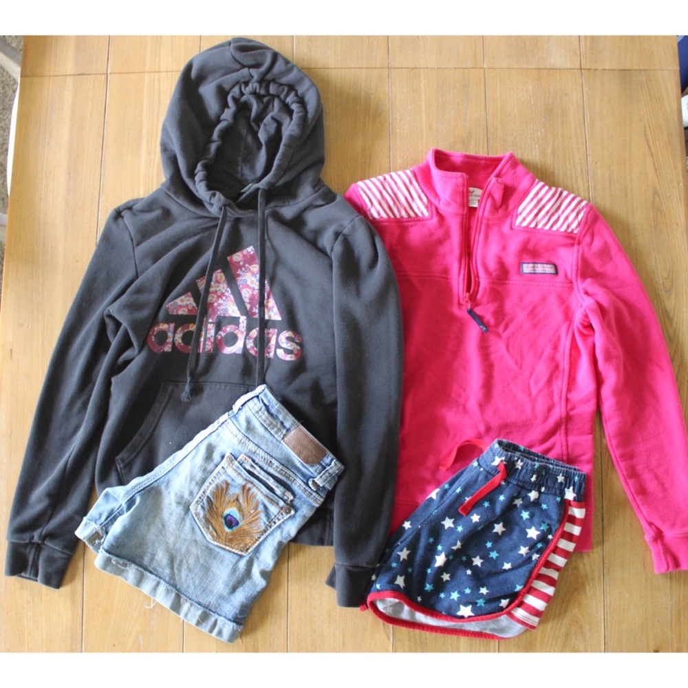 Girls (4 Piece) Preowned Bundle Vineyard Vines, Adidas, Vigoss Size 10,12,14